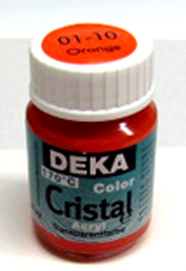 Glasmalfarbe Deka Cristal 25ml orange
